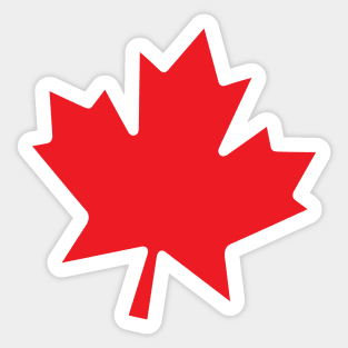 Canadian Maple Leaf Sticker